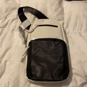 Mesh front white small backpack